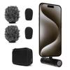 Movo DoubleMic-UC Dual Capsule USB C Microphone for iPhone 15/16 - Two-Sided Cardioid Condenser Mic for Video Recording view 1