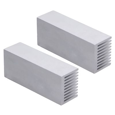 2Pcs Aluminum HeatHeatsink Kit for CPU Electronic Chip, Compact Sizes, High Efficiency Aluminum Material for PCB Ultrasonic Router (Without Adhesive)