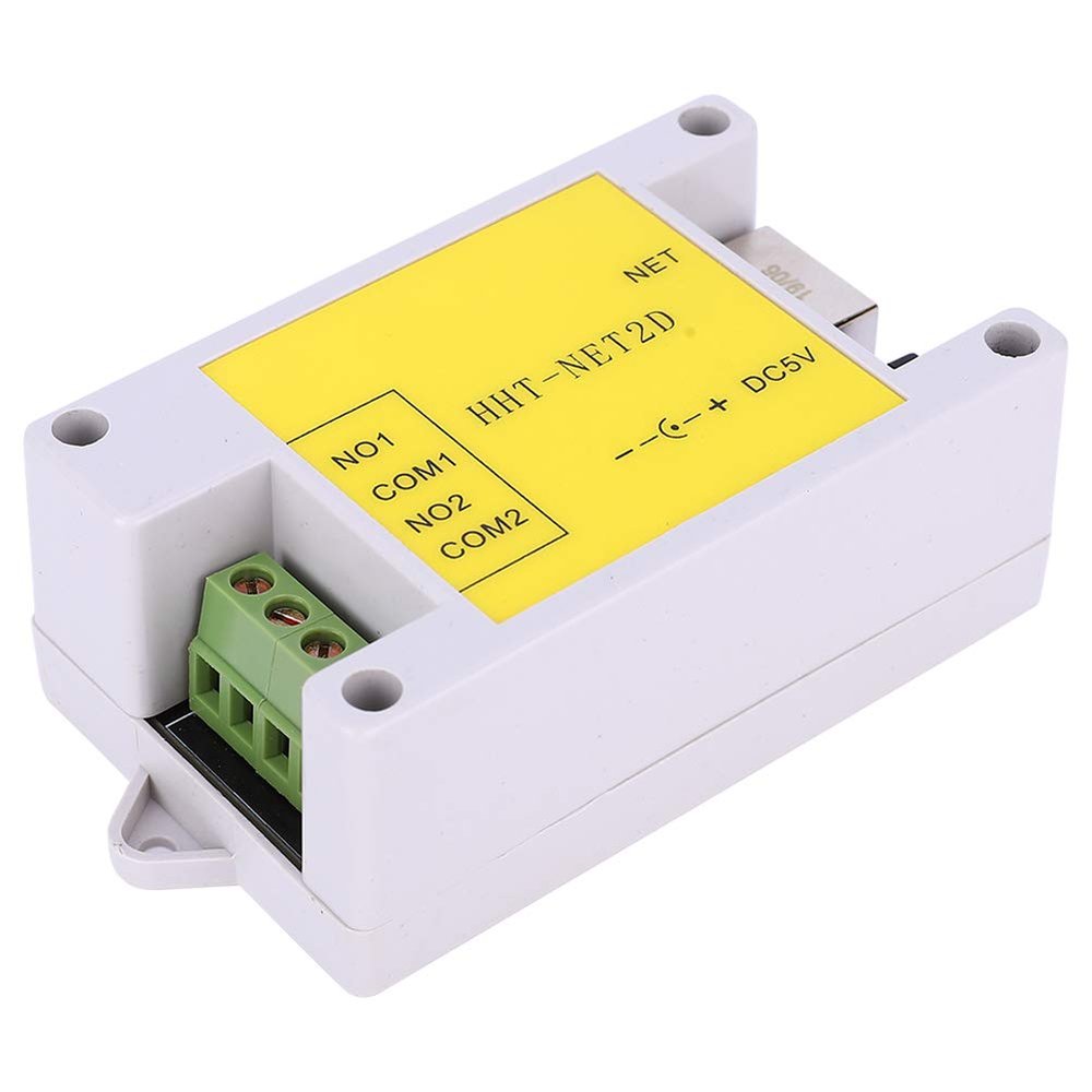 2 Channel IP Network Relay Module Remote Control for Smart Home DC5V, MODBUS Support, 2 Channel 10A Relay Controllers for Smart Home Control