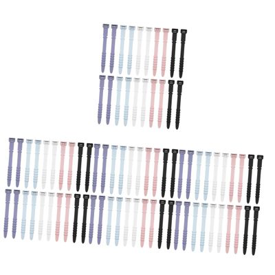 DOITOOL 4sets Cable Winders Cable Organizer Silicon Data Organizer Cord Ties Electronics Modern Design Wire 20pcs*4
