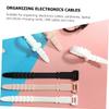 DOITOOL 4sets Cable Winders Cable Organizer Silicon Data Organizer Cord Ties Electronics Modern Design Wire 20pcs*4 view 3