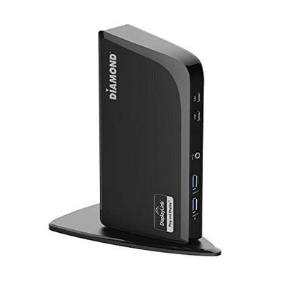 Diamond Multimedia Triple Display Docking Station with Charging Thunderbolt, HDMI, DVI, USB-C, USB-3.0 and Power Delivery