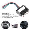 4 Channel High to Low Audio Converter for Car Stereo Subwoofer, Made of Plastic, Easy to Install, Suitable for CD, Radio, DVD, Host, Amplifier view 2