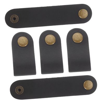 Hemobllo Leather Cord Wraps Cable Ties for Electrical Cords Cable Holder Clip for Home Office