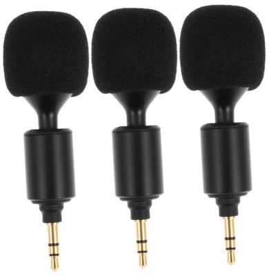 DOITOOL 3pcs Bendable and Flexible 3.5mm Mic Perfect for Pc Laptop Phone and Tablet Quality Sponge Cover for Protection