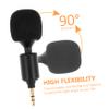 DOITOOL 3pcs Bendable and Flexible 3.5mm Mic Perfect for Pc Laptop Phone and Tablet Quality Sponge Cover for Protection view 2