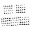 DOITOOL 500pcs Black Plastic Cable Clips for Wire Management Cord Organizers for Home Office and School Easy to Install Wire Holders for Cables and Phone Lines view 1