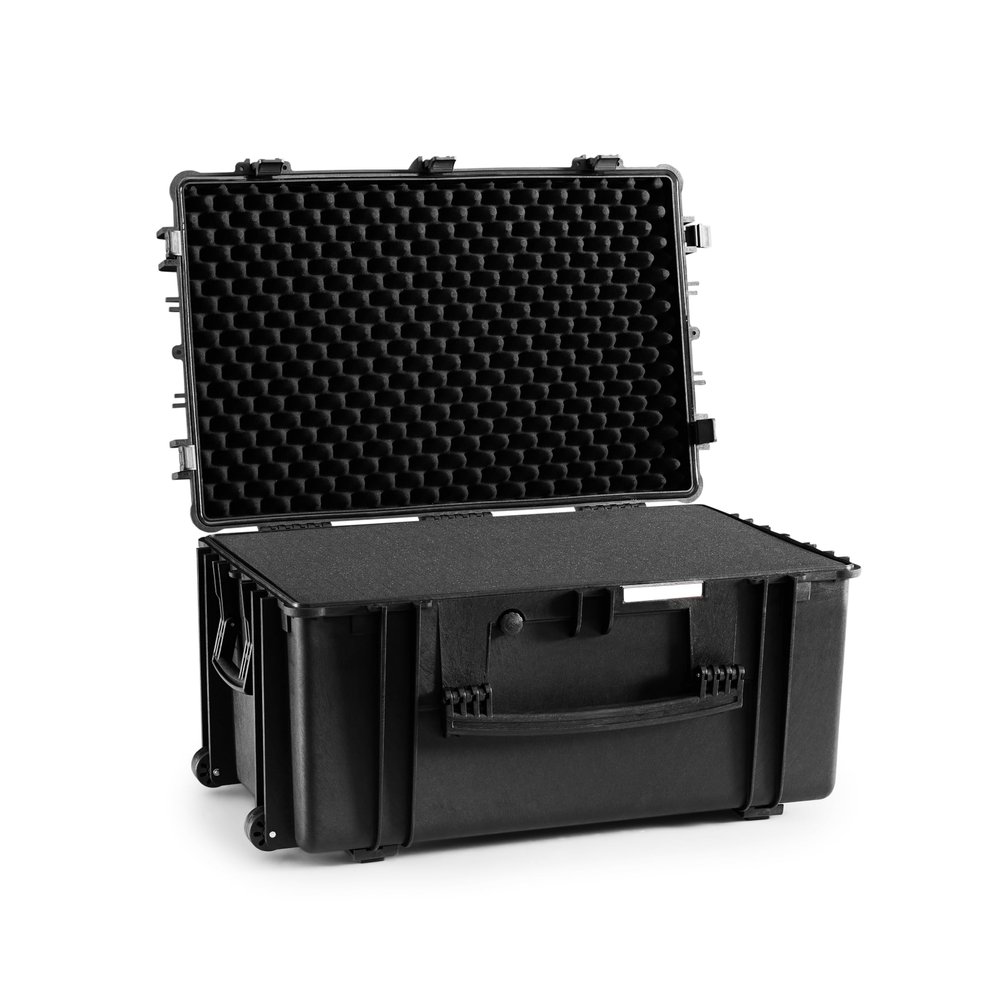 BluBox TSA Approved Large Waterproof Wheeled IP67 Rated Rolling Protective Case - 30x19x15.8 Inches Hard With Customizable Foam for Equipment, Travel, Photography, and Outdoor Use