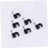 DOITOOL 400pcs Black Cable Clips for Organizing Cords Wire Fasteners for Cable Winder for Smooth for Phone Lines and Ethernet view 4