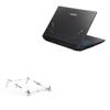 BoxWave Stand and Mount Compatible with Hasee Ares Z7-CT7VA - Pocket Aluminum Stand 3-in-1, Portable Multi Angle Viewing Riser - Metallic Silver view 1