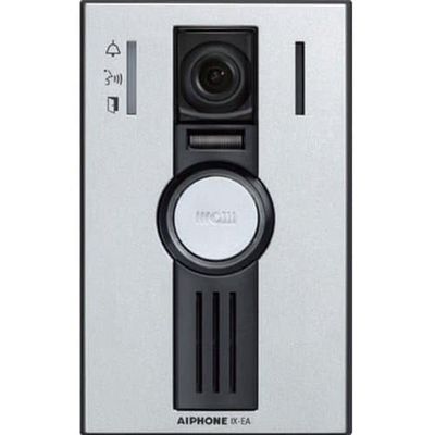 Aiphone IX-EA Surface Mount IP Video Door Station, 1 Gang, 1.23 Megapixel Fixed Color Video Camera, White LED for Low Light Illumination, Weather Resistant, 1 Trigger Input, 600 Ohms Audio Output