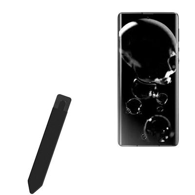 BoxWave Stylus Pouch Compatible with Sharp Aquos R6 - Stylus PortaPouch, Pen Stylii Holder Carrier Portable Self-Adhesive - Jet Black
