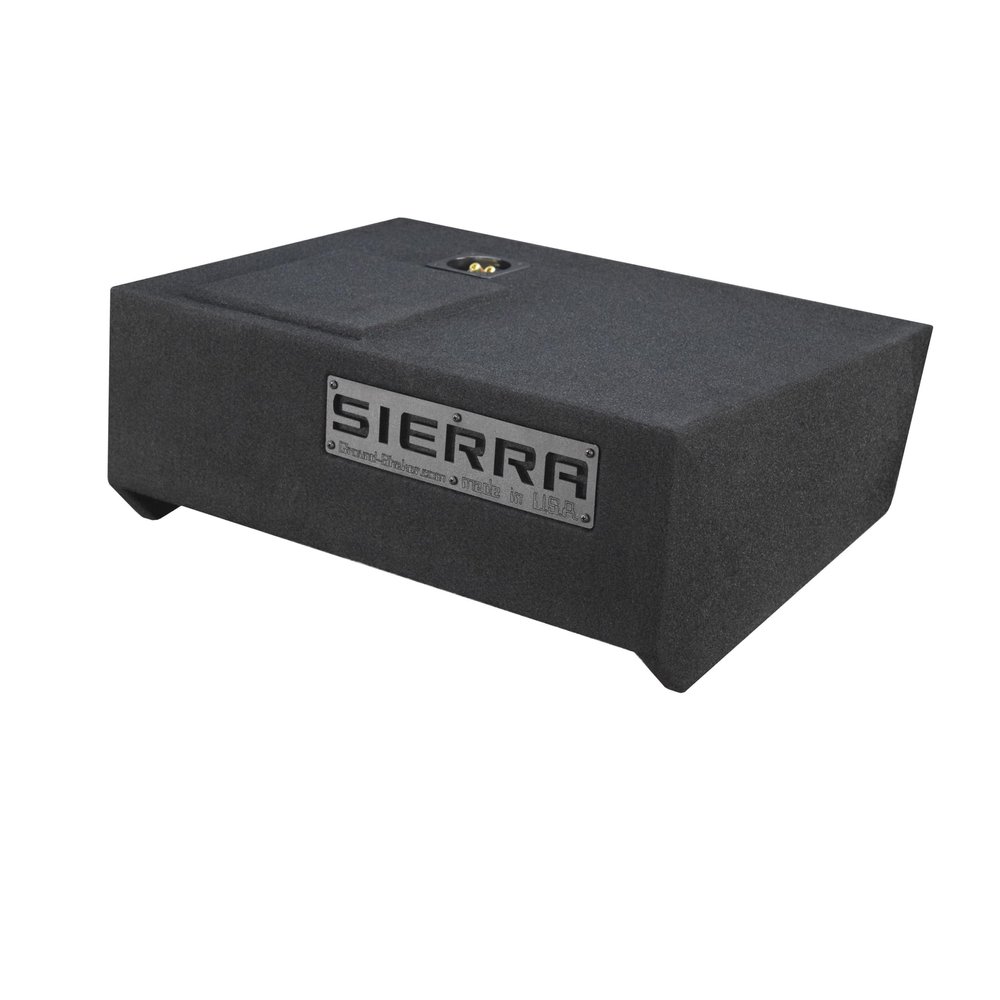 2019-2024 Sierra Double Cab Truck Sub Box 10" Single Subwoofer Enclosure