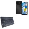 BoxWave Keyboard Compatible with Umidigi G5 Mecha - SlimKeys Bluetooth Keyboard, Portable Thin with Chiclet-Style Keys - Jet Black view 1