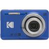 Kodak PIXPRO FZ55 Blue 16MP Digital Camera 5X Optical Zoom 28mm Wide Angle 1080P Full HD Video 2.7" LCD Camera + 64GB Card and Reader + Case + Memory Wallet + Tripod + Cleaning Bundle view 2