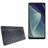 BoxWave Keyboard Compatible with Sharp Aquos Sense7 Plus - SlimKeys Bluetooth Keyboard, Portable Thin with Chiclet-Style Keys - Jet Black view 1