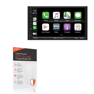 BoxWave Screen Protector Compatible with BOSS Audio BE7ACP - ClearTouch Anti-Glare ToughShield 9H (2-Pack), Anti-Glare 9H Tough Flexible Film Screen Protector