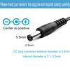 12 Volt Power Supply 1A Universal AC/DC Adapter, 100-240 50/60Hz AC to DC 12V 1Amp Transformer, DC 12V 12W Power Adapter Cord, 5.5mm x /2.1mm2.5mm Plug view 4