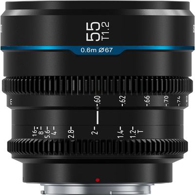 SIRUI Night Walker 55mm S35 Manual Focus Cine Lens, T1.2 Large Aperture L Mount Lens for Sigma FP, S5/S5II/S5IIX, DC-BGH1 (MS55L-B, Black)