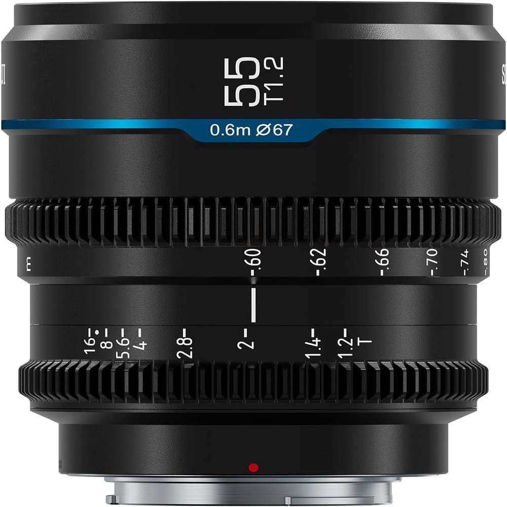 SIRUI Night Walker 55mm S35 Manual Focus Cine Lens, T1.2 Large Aperture L Mount Lens for Sigma FP, S5/S5II/S5IIX, DC-BGH1 (MS55L-B, Black)