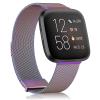 Amzpas Metal Band Compatible with Fitbit Versa 2 Bands / Fitbit Versa Bands for Women Men, Adjustable Stainless Steel Mesh Loop Magnetic Replacement Strap for Fitbit Versa 2 / Fitbit Versa / Versa view 1