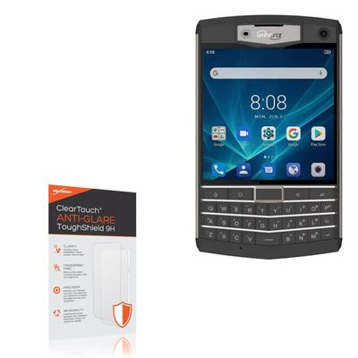 BoxWave Screen Protector Compatible with Unihertz Titan - ClearTouch Anti-Glare ToughShield 9H (2-Pack), Anti-Glare 9H Tough Flexible Film Screen Protector