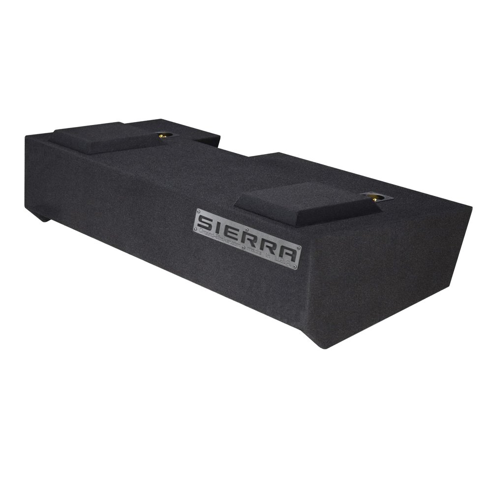 2019-2024 Sierra Double Cab Truck Sub Box 10" Dual Subwoofer Enclosure