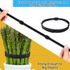 100pcs Reusable Cable Ties - Hook and Loop Cable Straps for Wire Management - 6 Inch Adjustable Cord Organizer & Wire Ties for Electronics, PC, Home Office & Garden - Black Fastening Wraps view 4