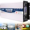6000W 7000W 8000W Peak Power Pure Sine Wave Power Inverter 12V 24V 48V 60V DC to AC 110V 220V with Outlets Car Inverter and Port Cooling Fans and LCD Display,8000W-12Vto220V view 1