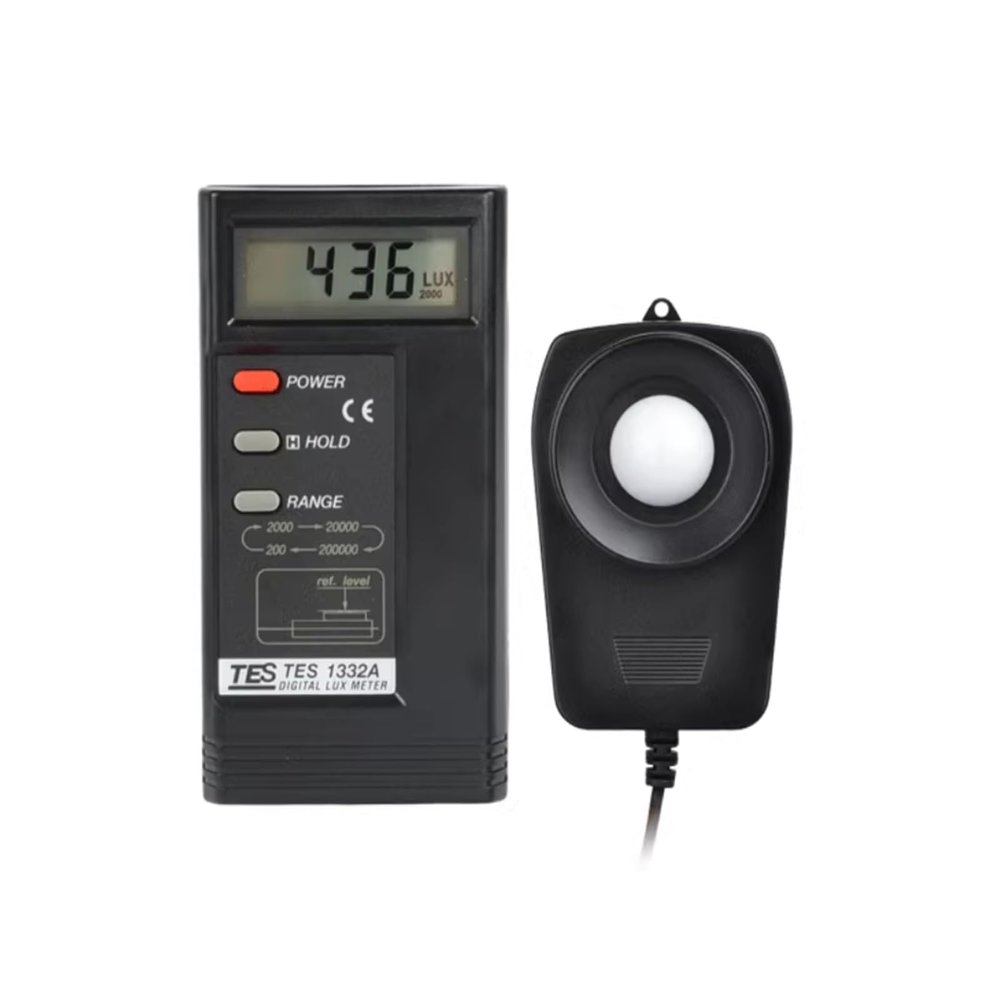 HKNDT TES-1332A Light Meter TES1332A Digital Lux Meter 200/2000/20000/200000 Lux TES 1332A