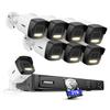 ANNKE 12MP PoE Security Camera System, 8pcs Smart 12MP Dual-Light Bullet Cameras with Human&Vehicle Detection 2.0, 8CH H.265+ NVR with 2TB HDD for Outdoor Security, IP67 Waterproof view 1