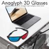 Srutueo 5X Red and Blue Anaglyph Dimensional 3D Vision Glasses for TV Movie Game DVD, 014836 view 3