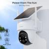 AOSU Security Cameras Outdoor Wireless, 2 Cam-Kit, No Subscription 2K Security Camera Indoor, Baby Monitor Pet Camera 360-Degree for Home Security view 3