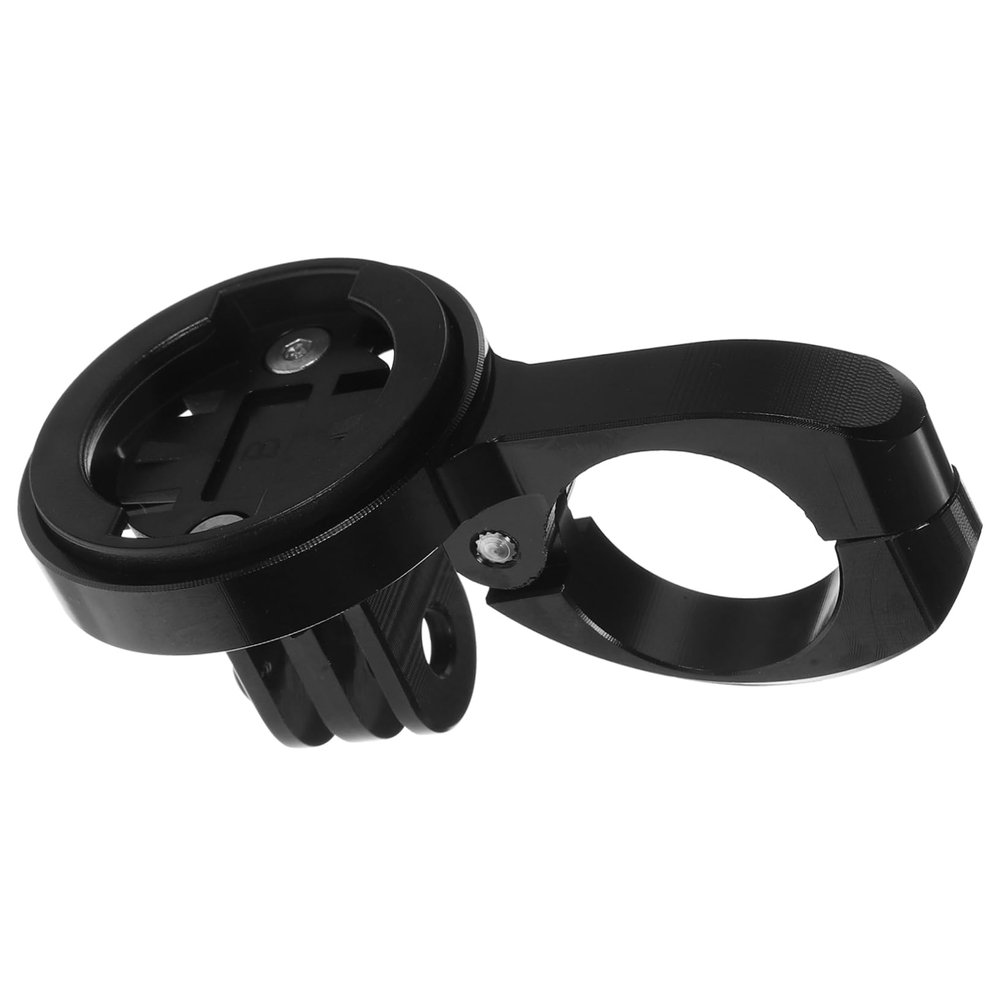Angoily Front Bike Computer Mount Durable Cycling Mount for Wahoo and Other Bike Computers Secure Installation Compatible with Road and Mountain Black
