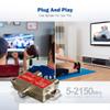 QualConnect 2 Ghz Coaxial Cable Splitter High Frequency Satellite/Broadband 1 x F-Pin Female Input & Output DC Passing on All Ports view 3