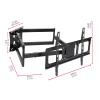 TV Mount Wall TV Multi-Function Hanger Full Motion TV Wall Mount Bracket Tilts Extension for Most 36-85 Inch Flat Screen TVs, Max VESA 600x400mm Up to 176lbs Electronics Bracket view 2