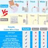 Cable Wire Clips 4mm 6mm 8mm 10mm Cable Management RG6 RG59 CAT5 CAT6 RJ45 Electrical Ethernet Dish TV Speaker Wire Cord Tie Holder Single Coaxial Nail Clamps(Pack of 2000) view 4