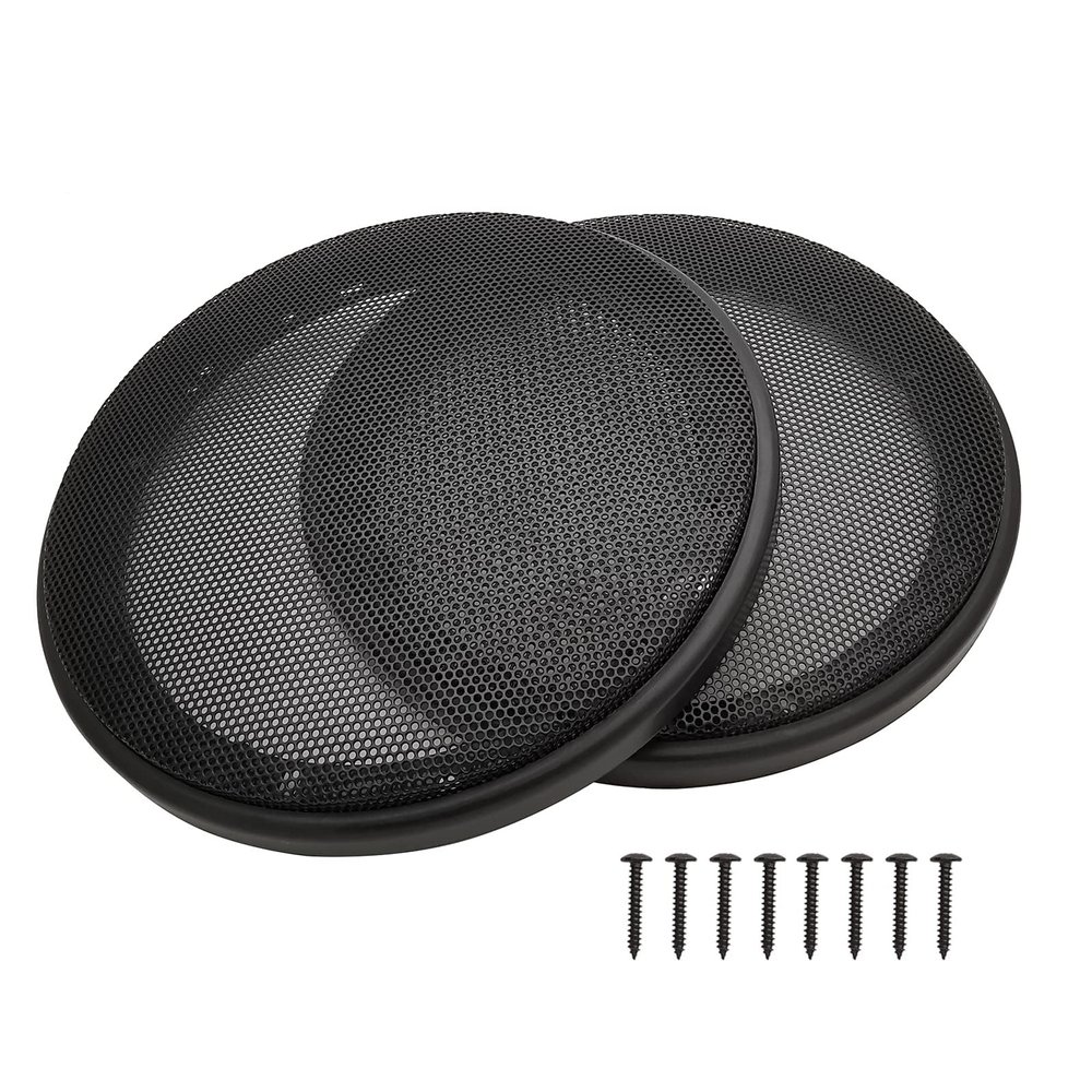 Unifizz Car Speaker Subwoofer Guard Protector,Car 6.5" Speaker Grill Covers, ABS Plastic Frame with Metal Mesh, Black - 2Pcs