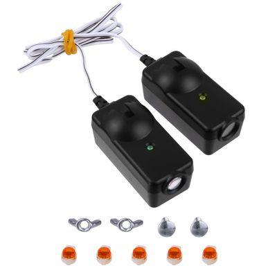 Generic 41A5034 Safety Sensor Kit, Replacement for Craftsman/Chamberlain/Liftmaster Garage Door Sensor, Compatible with Liftmaster/Chamberlain/Craftsman Garage Door openers Made After 1997 , Black