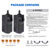 Generic 41A5034 Safety Sensor Kit, Replacement for Craftsman/Chamberlain/Liftmaster Garage Door Sensor, Compatible with Liftmaster/Chamberlain/Craftsman Garage Door openers Made After 1997 , Black view 2