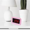 HANNLOMAX HX-117CR Alarm Clock Radio, PLL AM/FM Radio, 1.2" Red LED Display, Dual Alarm, Alarm Wake Up to Radio or Buzzer (Pink) view 3