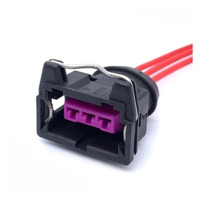 BUIEX 3Pin 3.5MM Auto Ldle Speed Motor Sensor Socket Electrical Connector Wire Harness Female Plug EV1 443906233 (Color : 3P Wire Harness, Size : 5 Pcs)
