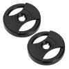 2PCS 45 RPM Turntable Adapter for 7 Inch Vinyl Record Centre-Hole Adapter Turntable Phonograph Diameter 38mm Thickness 6.8mm Center Hole Distance 7mm Black view 1