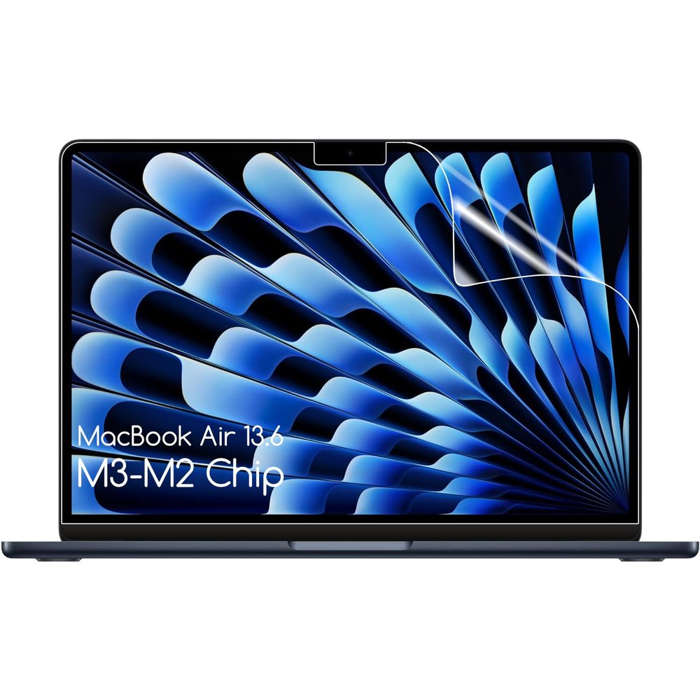 KEANBOLL (3 Pack Designed for MacBook Air 13.6 inch Screen Protector (M4-M3-M2 Chip, 2025-2024-2022 Released), HD Crystal Clear Shield (PET)