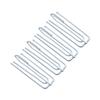 Ciieeo 8pcs White Stainless Steel Curtain Hooks Double Metal Drapery Fork Hooks for Pinch Pleat Curtains Easy Installation for Tracks and Drapery view 1