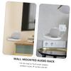 Angoily 2pcs Wall Speaker Shelf for Elegant Multi-Functional Storage Rack Lightweight Design Easy Installation for Home Organization and Audio Setup view 2