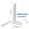 RP-SMA Dual-Band WiFi 6E Antenna for GIGABYTE Z790 AERO G/Z790 AORUS Elite AX/Z790 AORUS Elite AX ICE / Z790 AORUS Master EATX/Z790 AERO G / Z790 AORUS Elite AX/Z790 B650 AORUS Elite AX ICE view 2