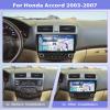8Core 6G+128GWireless Apple Carplay & Android Auto Car Stereo for Honda Accord 2003 2004 2005 2006 2007,10.1" IPS 1280*720 Touchscreen Car Radio with Bluetooth 5.0/GPS/SWC/FM&RDS+Backup Camera+MIC view 2