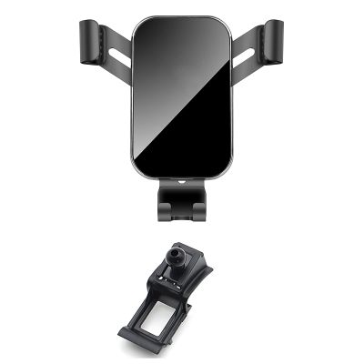 FALMDCQ Compatible with Land Rover Range Rover Evoque 2019 2020, Gravity Car Holder Air Vent Protective Phone Mount Cradle 360 Rotation Bracket,A Black, normal