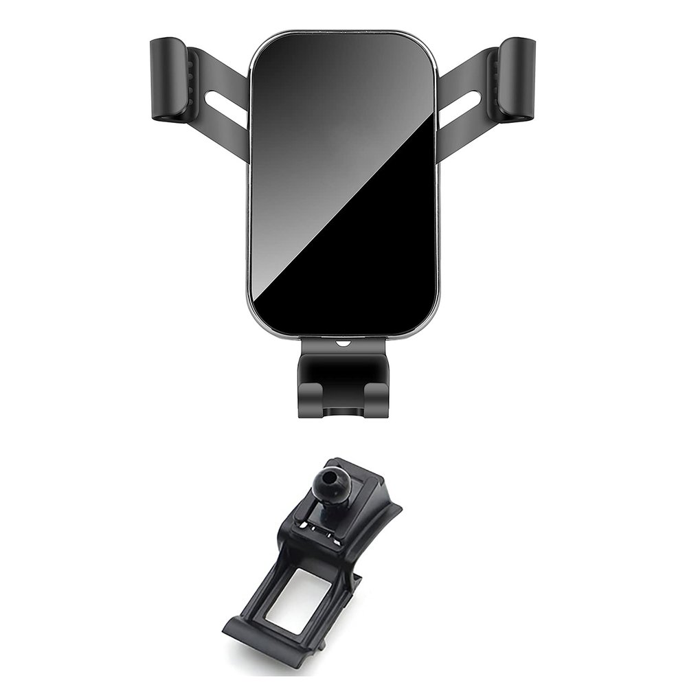 FALMDCQ Compatible with Land Rover Range Rover Evoque 2019 2020, Gravity Car Holder Air Vent Protective Phone Mount Cradle 360 Rotation Bracket,A Black, normal